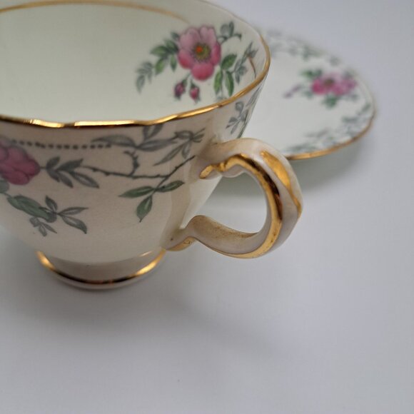 Delphine Wild Rose Teacup and Saucer - Picture 6 of 14